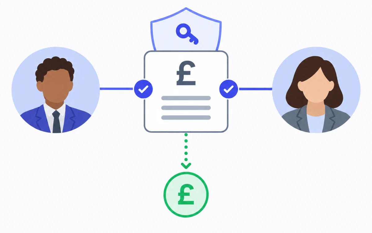 Two approvers each signing off the same client payment before it is released.